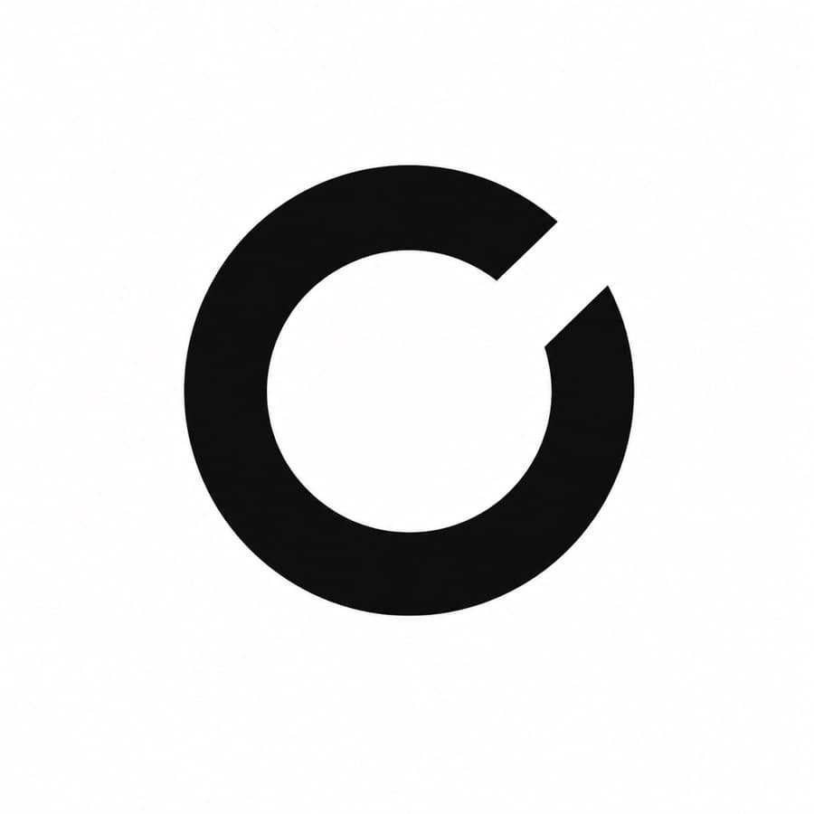 onbrdy logo: a black ring with a diagonal gap